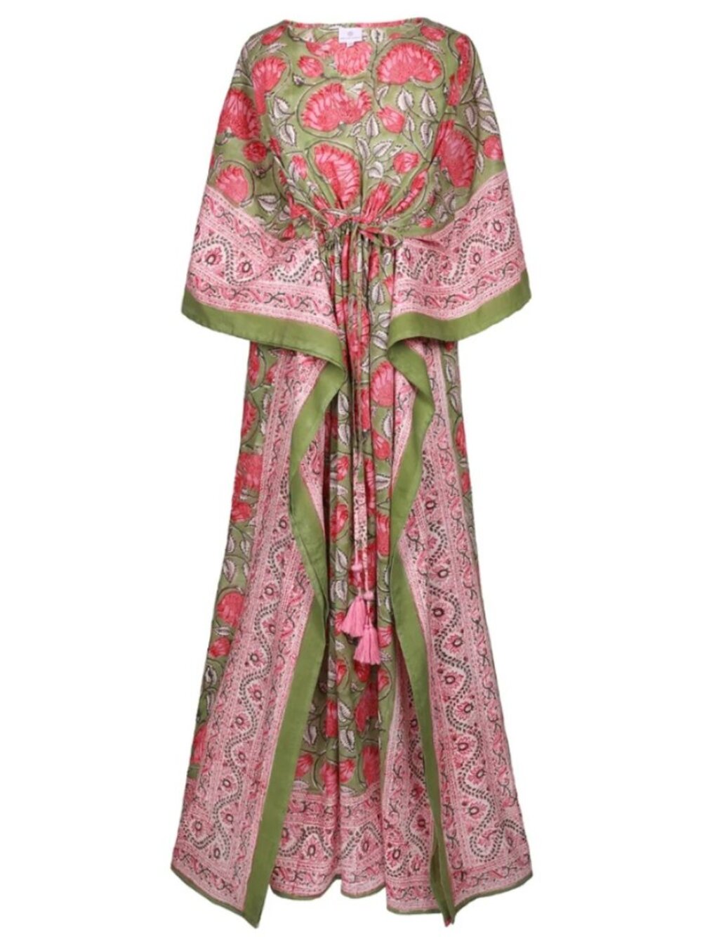 Pax Philomena Francis Floral Maxi Kaftan Dress One Size